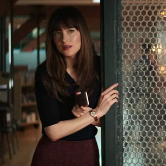 Topshop Red Herringbone Mini Skirt ASO Anastasia Steele - Picture 9 of 10